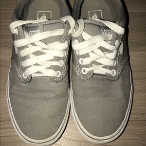 Grey & white “Atwood” Vans